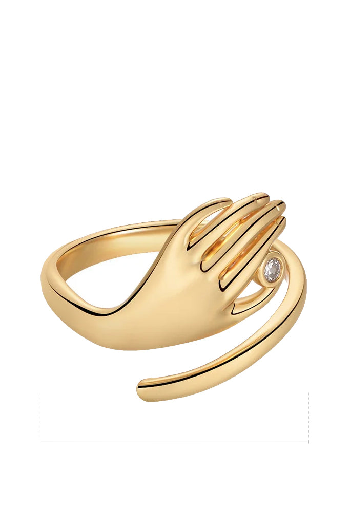 The Hug Χρυσό Δαχτυλίδι | Δαχτυλίδια - Rings | The Hug Gold Hand Ring