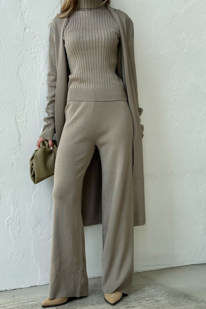 Seraphiel Knitted Jacket, Top and Pants Set