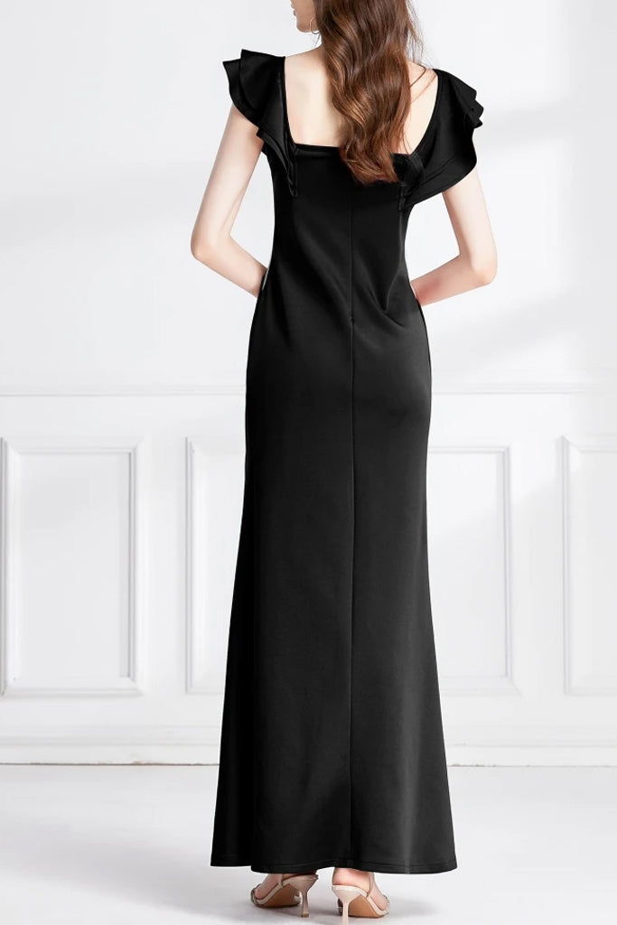 Kinsley Μαύρο Βραδινό Μάξι Φόρεμα | Φορέματα - Dresses | Kinsley Black Maxi Cocktail Dress