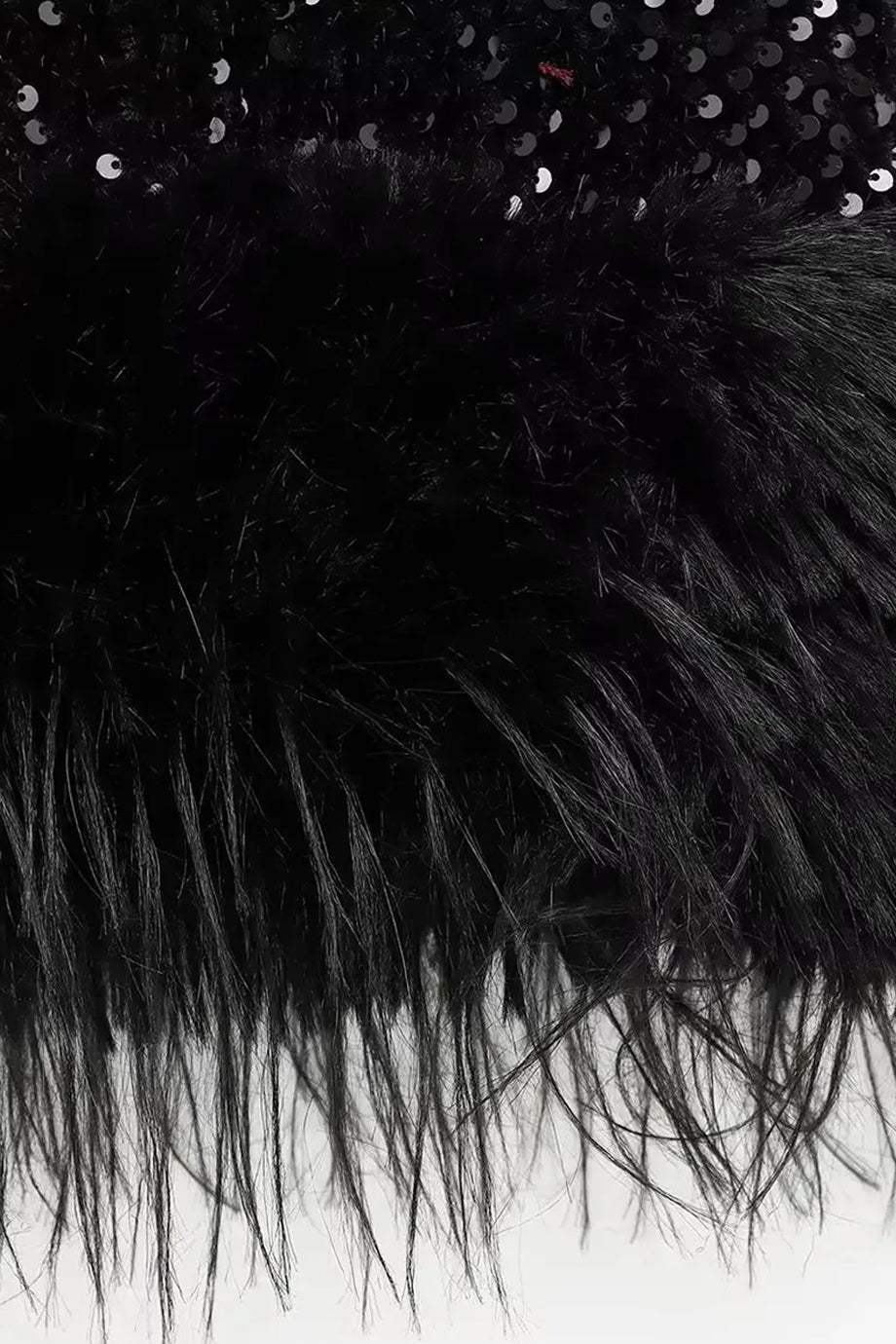 Noira Μίνι Φόρεμα με Φτερά και Παγιέτες | Βραδινά Φορέματα Evening Dresses | Noira Mini Metallic Dress with Feathers