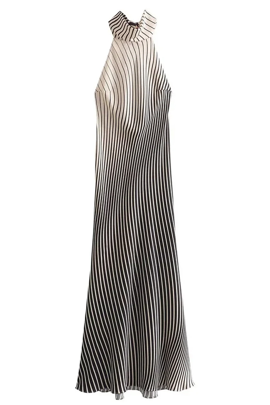 Noirline Ριγέ Φόρεμα με Δέσιμο στον Λαιμό | Φορέματα - Dresses | Noirline Tie-Neck Striped Dress Kleid Vestido Abito Jurk