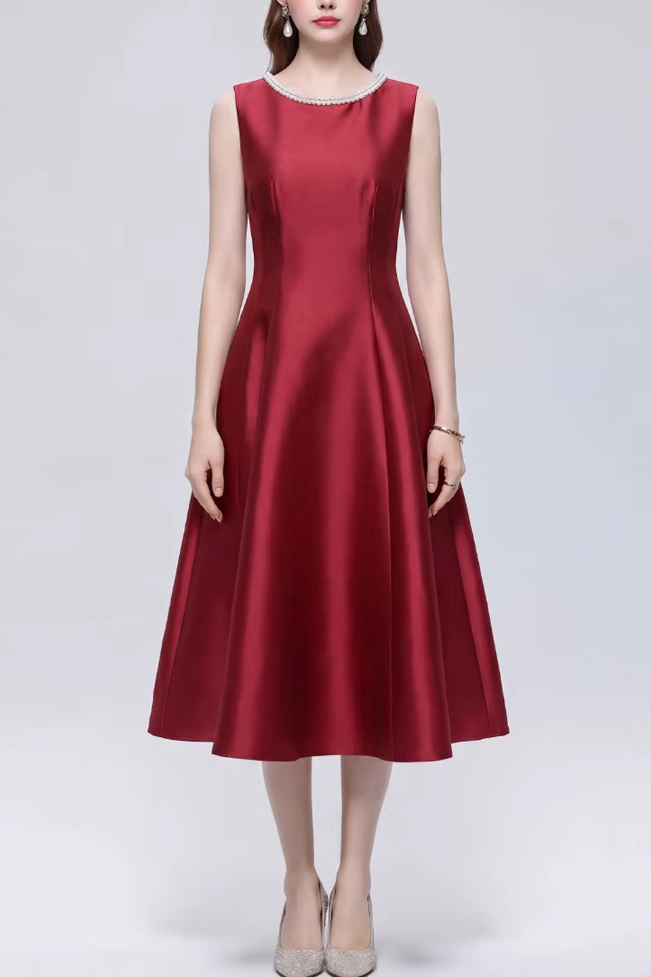 Nuriaty Midi Satin Dress