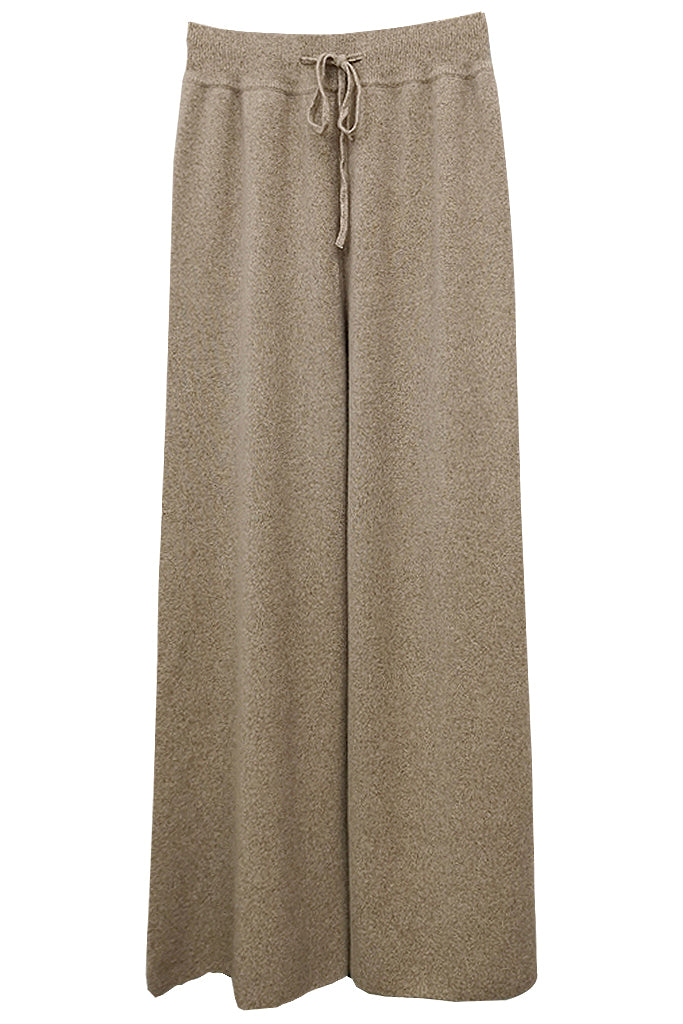 Elijah Grey Knit Wide Leg Pants