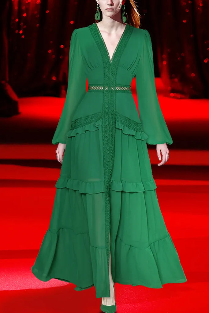 Corone Πράσινο Βραδινό Φόρεμα | Φορέματα - Dresses | Corone Green Gown Evening Dress