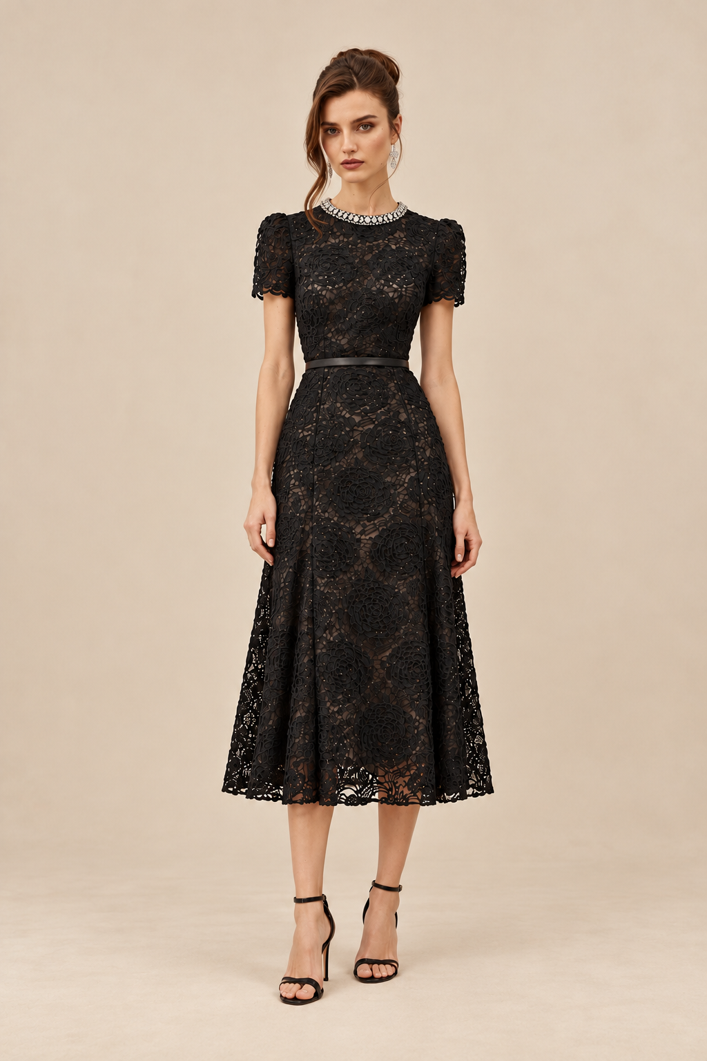 Eternelle Midi Lace Dress