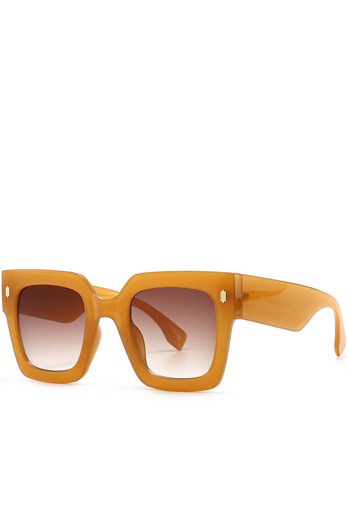 Genta Blue Oversized Square Fashion Sunglasses