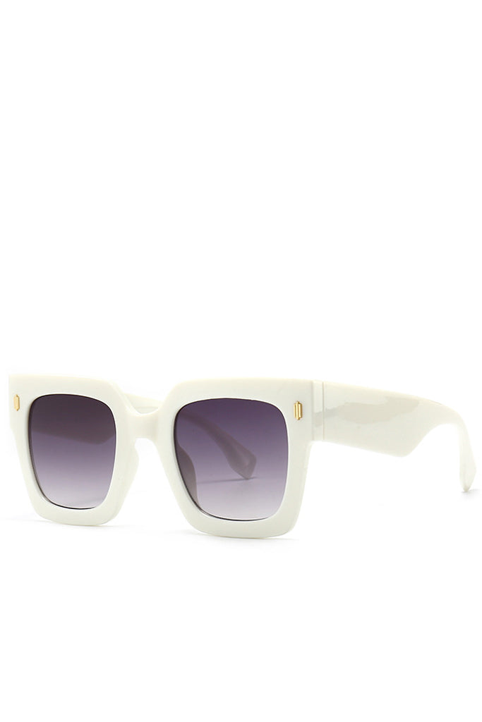 Genta Blue Oversized Square Fashion Sunglasses