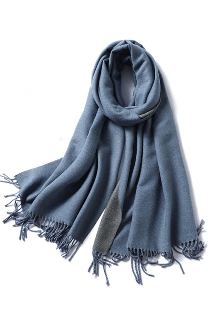 Malenia Gray Cypress Two Tone Scarf Scarf