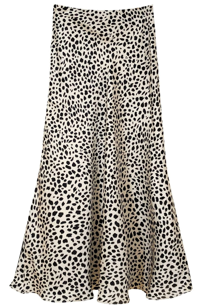 Spots Leopard Print Skirt