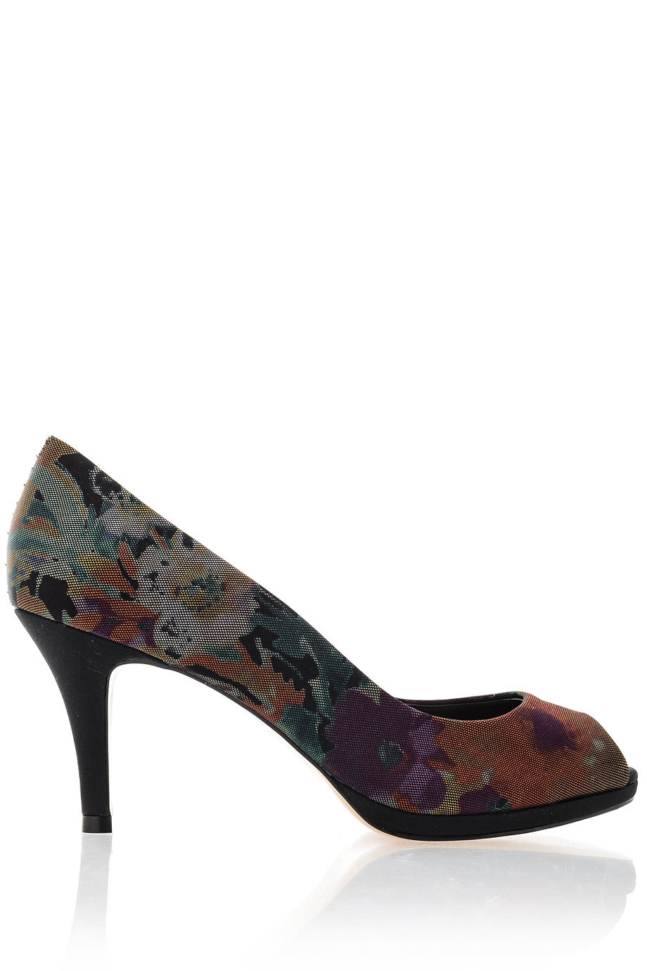 Φλοράλ Πολύχρωμα Peep Toes - Cecconello | Γυναικεία Παπούτσια