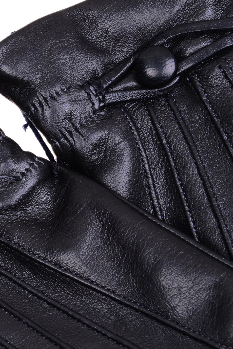 Saint Laurent Leather Gloves Women's Black