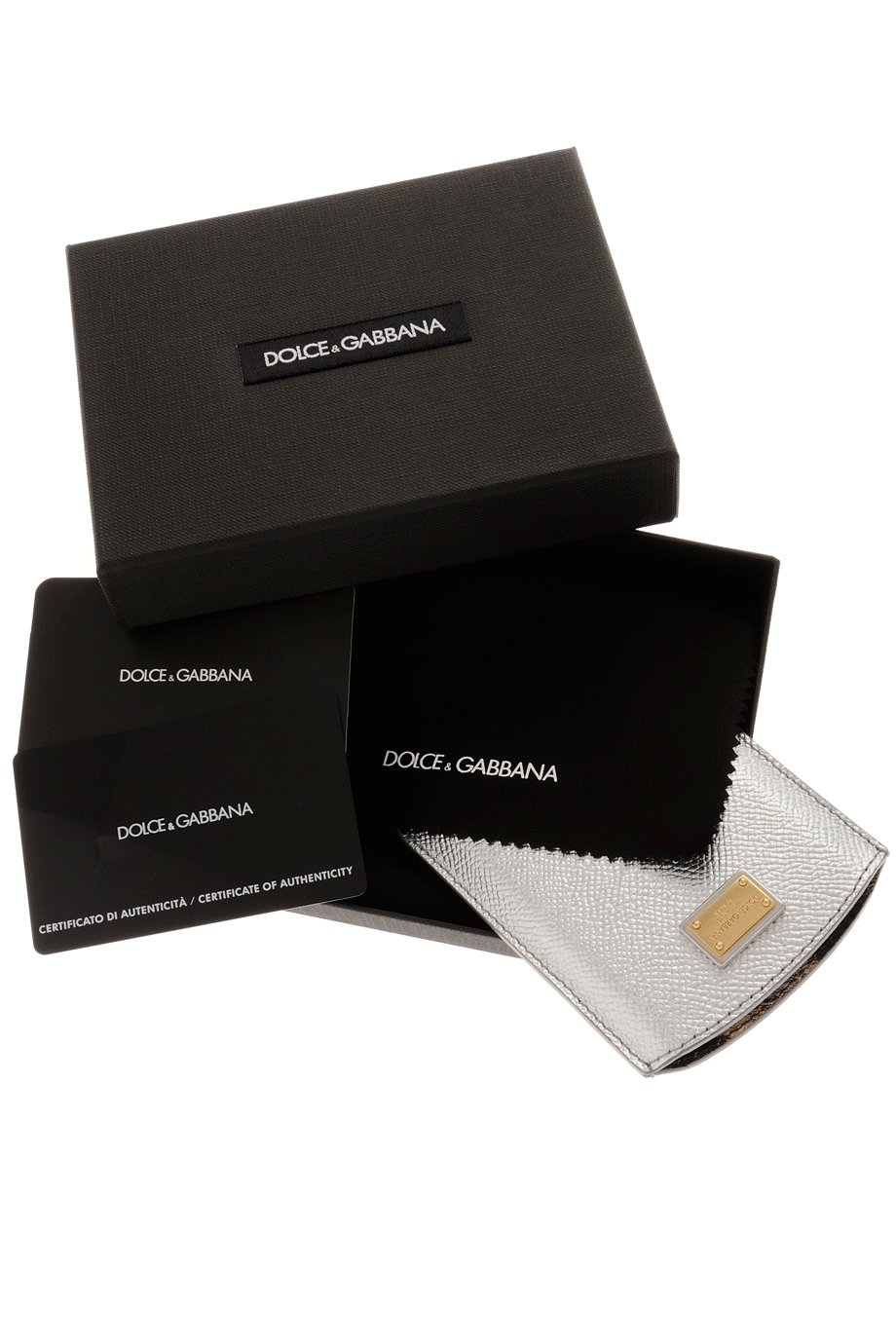 DOLCE & GABBANA - ARGENTO Ασημί Δερμάτινη Θήκη Κινητού Blackberry Samsung