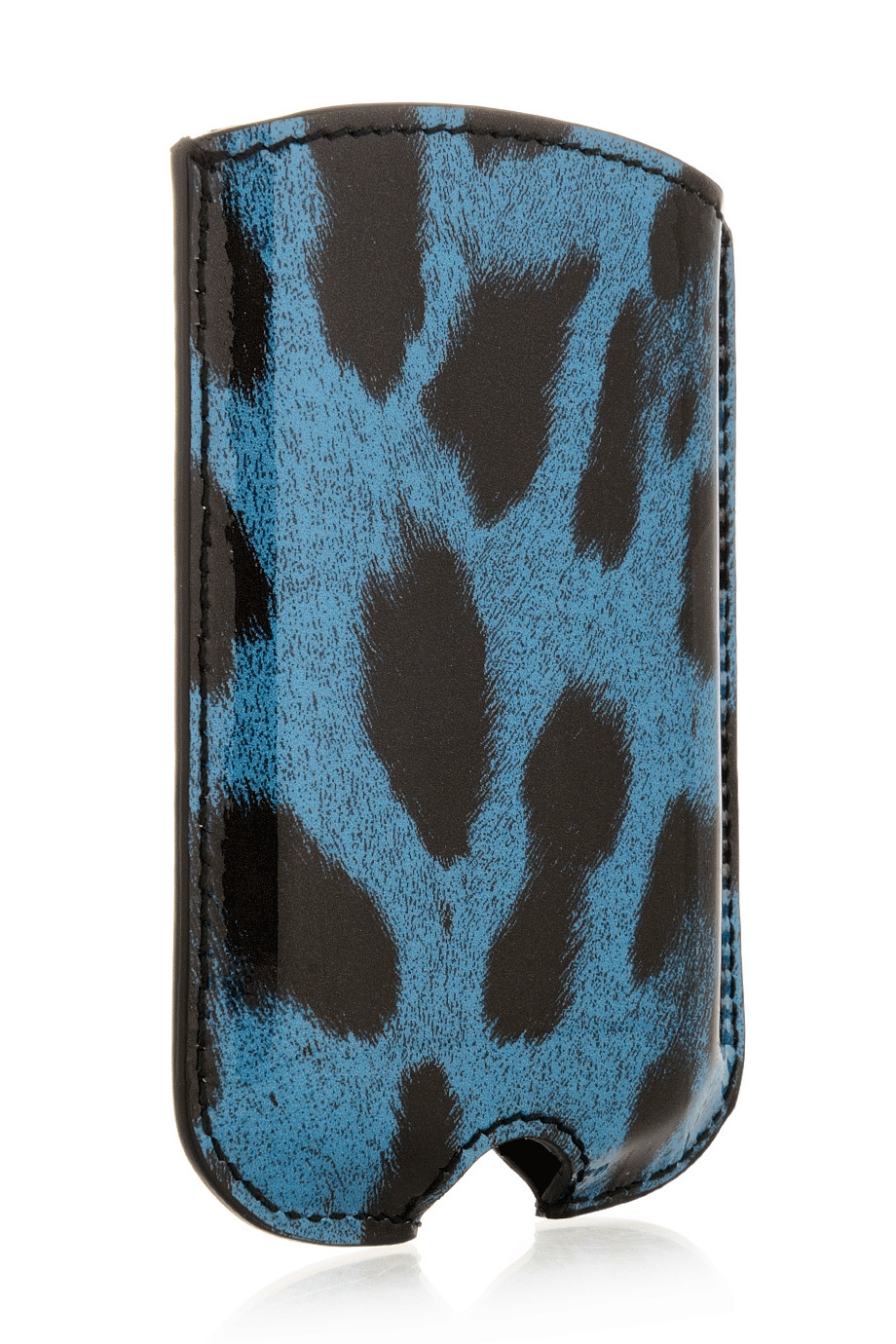 DOLCE & GABBANA - LEOPARD Μπλε Λουστρίνι Λεοπάρ Θήκη Κινητού Blackberry Samsung
