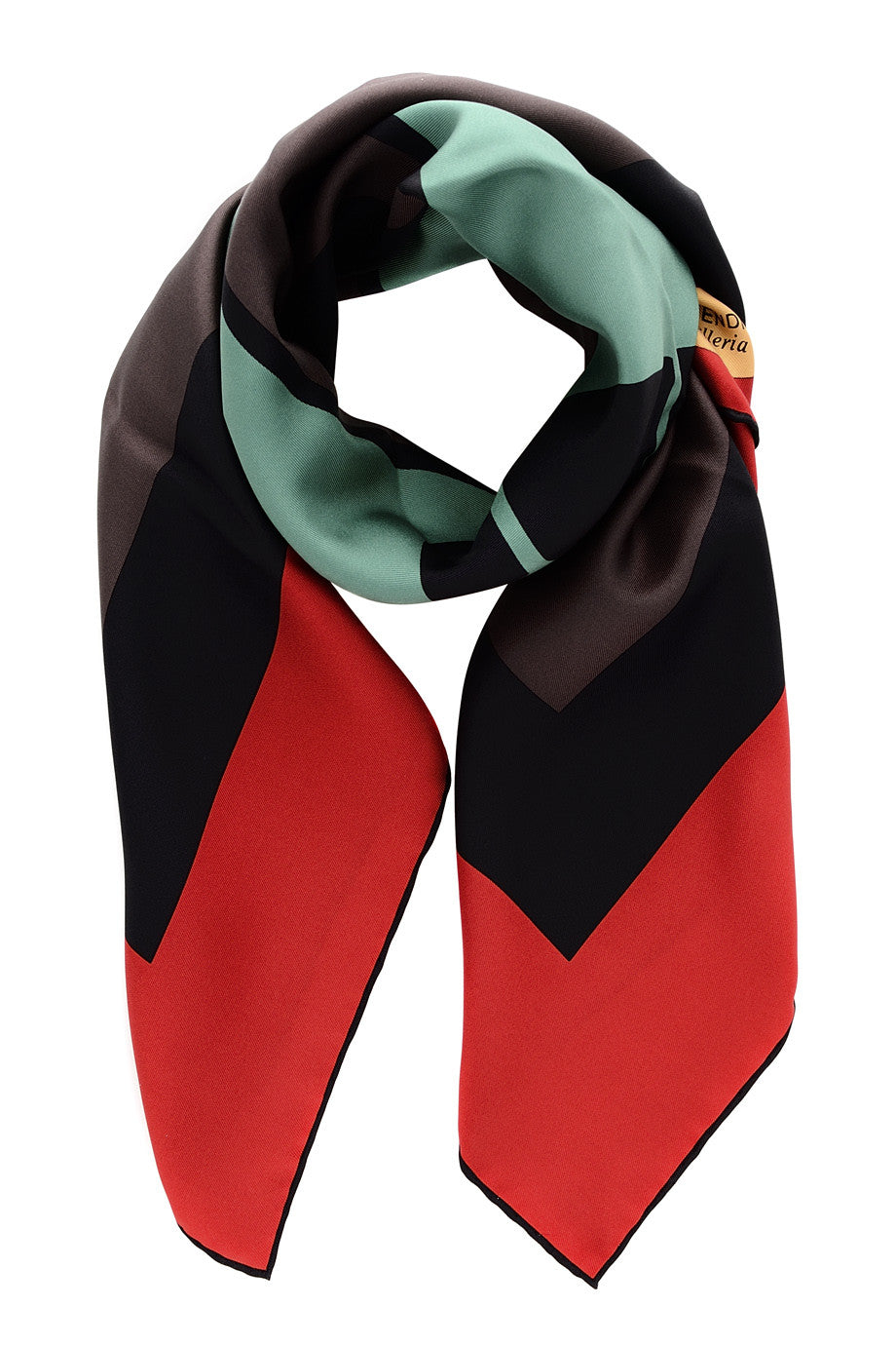 HORSE WARHOL Patterned Silk Scarf