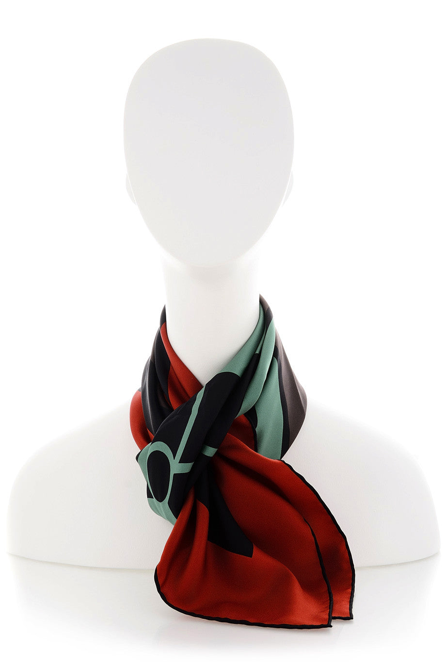 HORSE WARHOL Patterned Silk Scarf