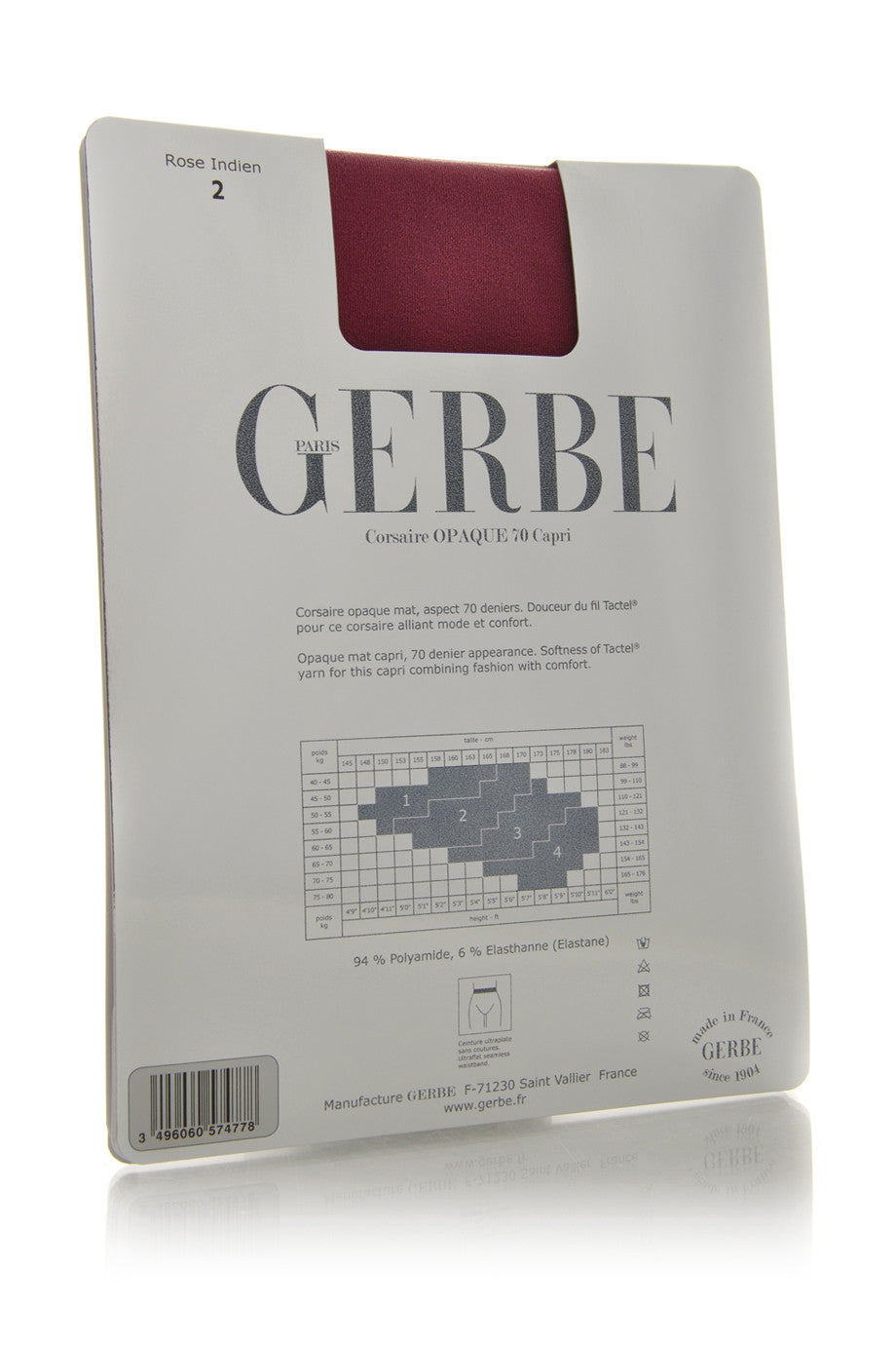 GERBE OPAQUE 70 Κόκκινο Κολάν