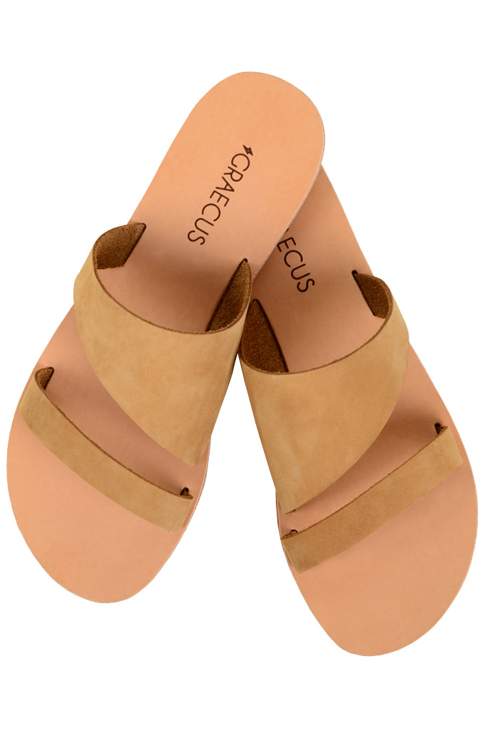 Manebí | Suede Leather Sandals-Hamptons - Bold Pink Two Bands-O95Y0