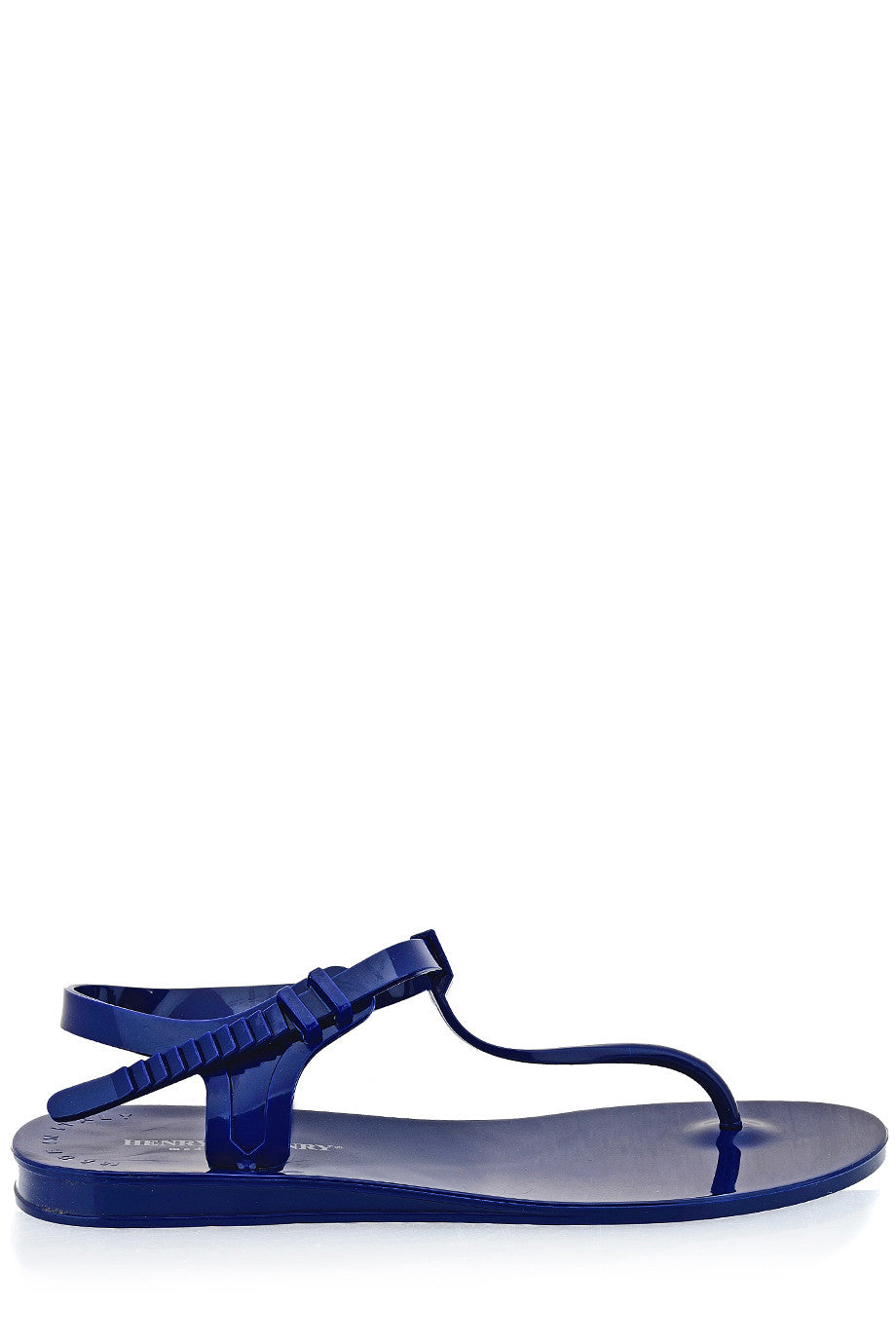 Blue Suede Hollow Out Strappy Point Head Roman Flats Sandals Shoes