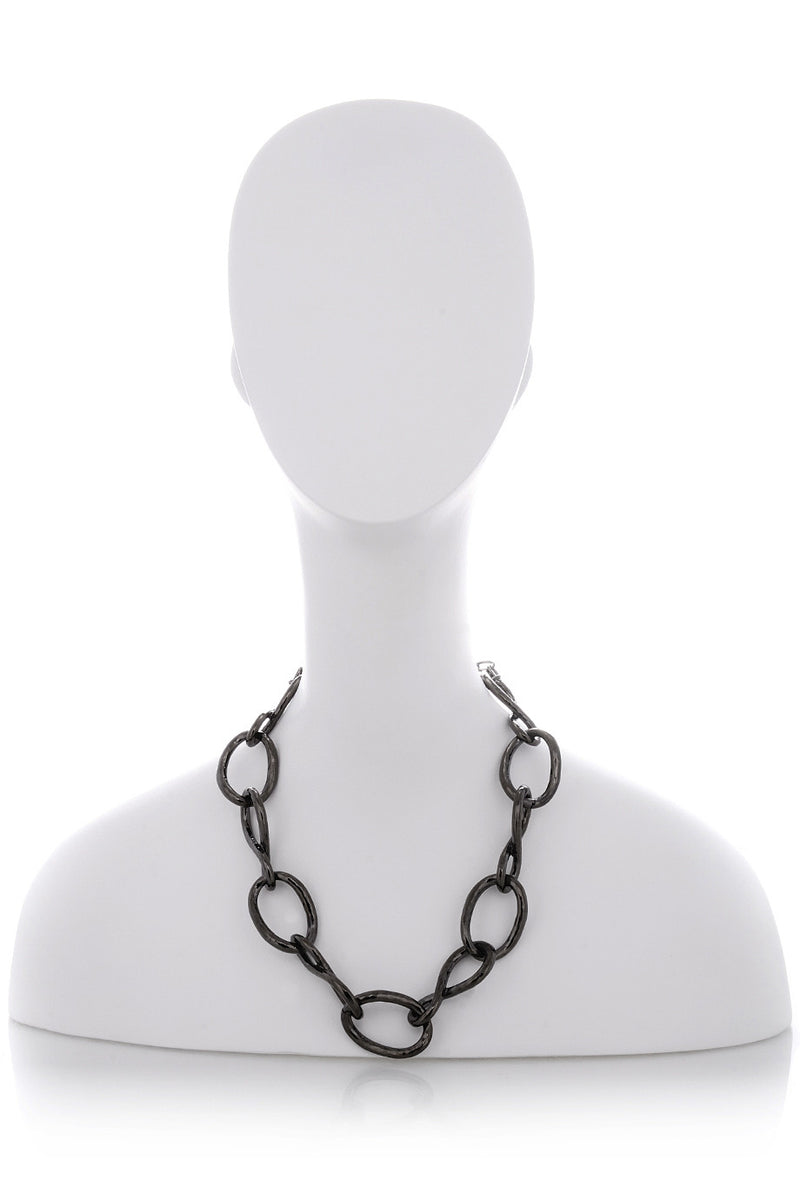 925 Sterling Silver w/ Gunmetal Plating Figaro Chain Necklace — WE ARE ALL  SMITH