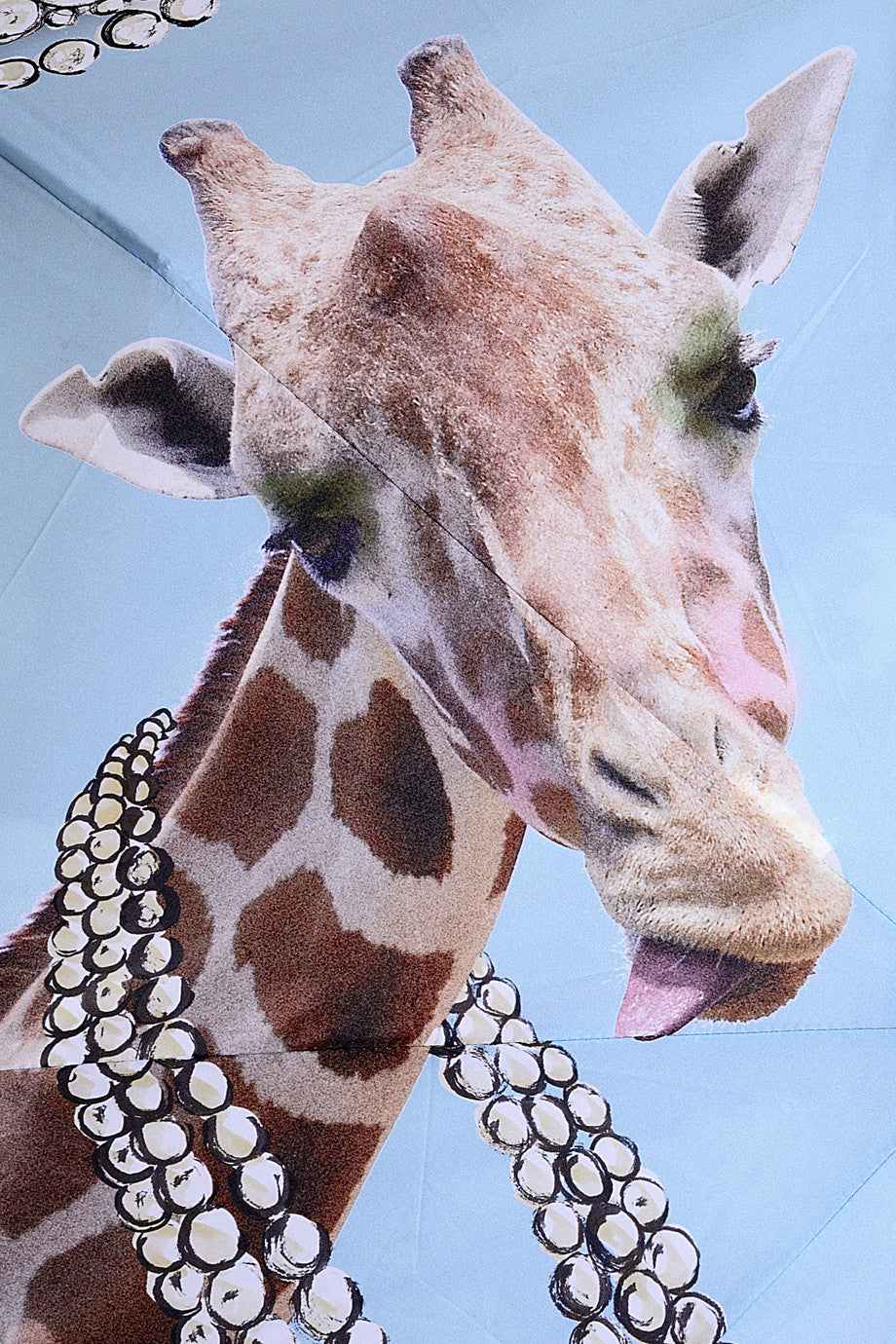 Μπλε Ομπρέλα - Moschino Girffe| Γυναικείες Ομπρέλες