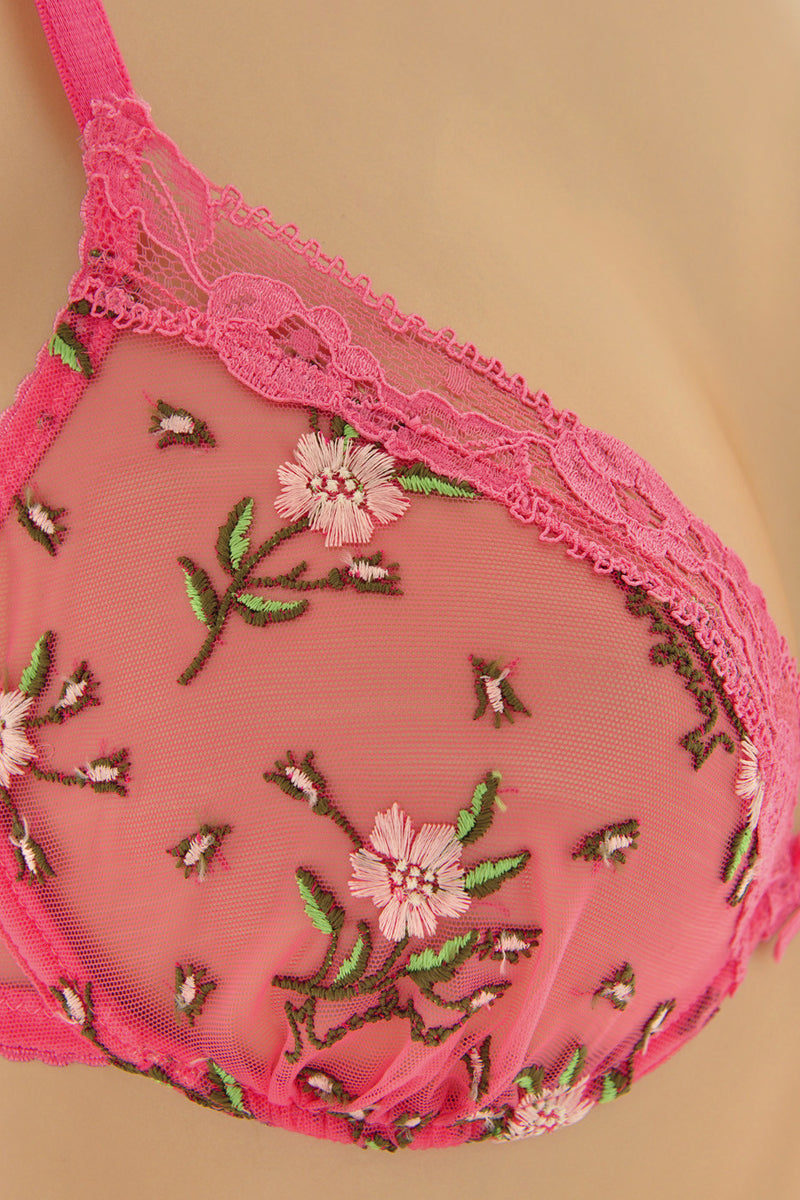 MOSCHINO PINK Floral Bra – PRET-A-BEAUTE