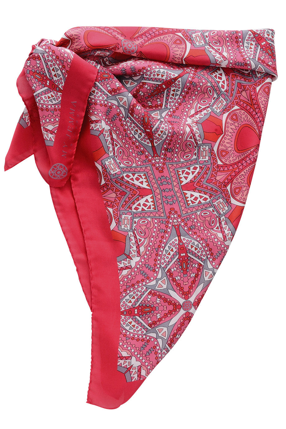 MANOLA Silk Multicolor Pareo Scarf