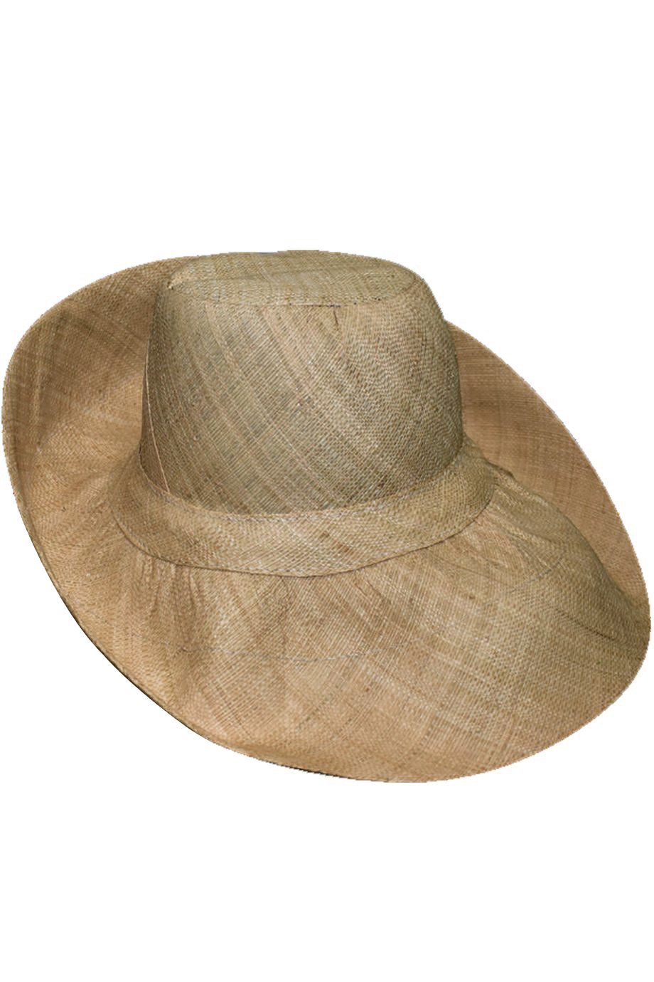 Kenzie Beige Handmade Wide Madagascar Hat