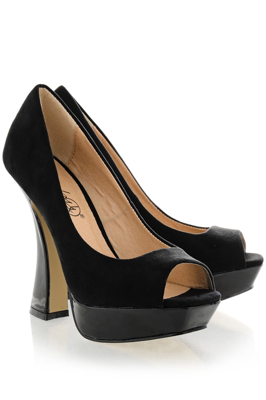 Μαύρες Peep Toe Γόβες | Γυναικεία Παπούτσια
