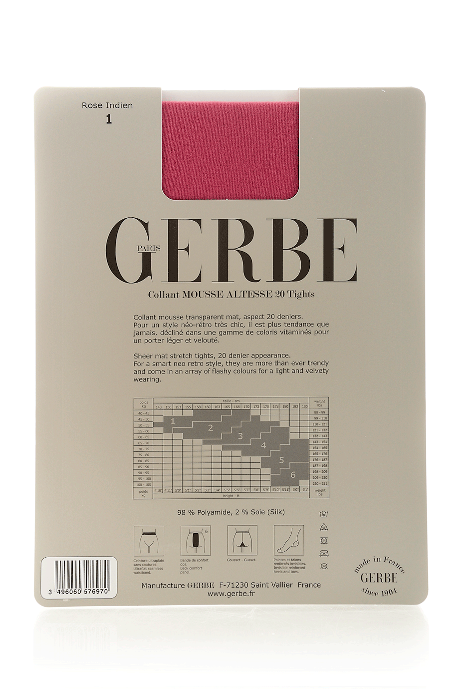 GERBE MOUSSE ALTESSE 20 Καλσόν σε Λαχανί Χρώμα